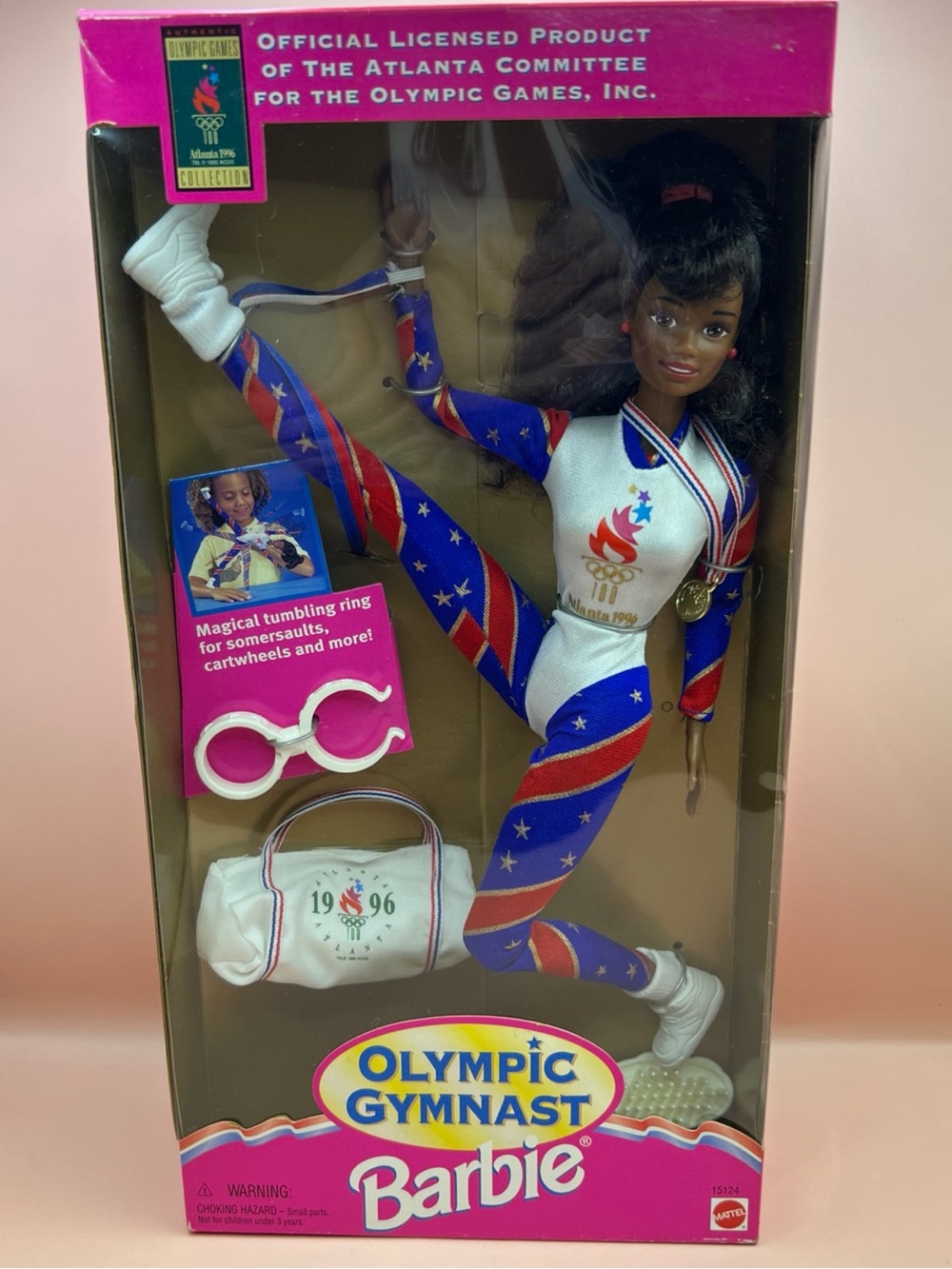 Olympic Gymnast Barbie Special Edition African American 1996 Atlanta Games NEW